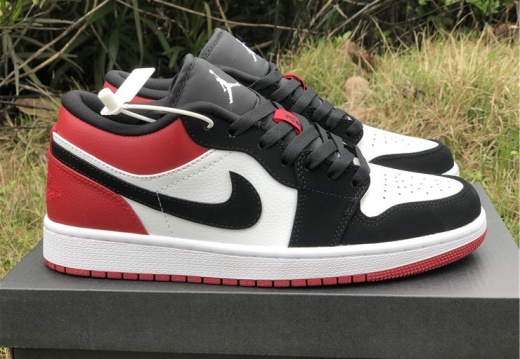 air jordan 1 low Black Toe 553558-116 39-45